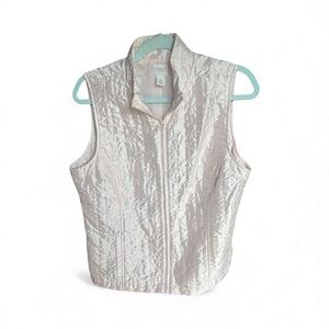 Weekend by Chicos Women’s Pink Quilted Vest, Size 1